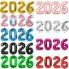2026 Number Foil Balloons Happy  Year Eve Party Decoration Photo Booth Props Supplies Christmas Home Decor Navidad 2026