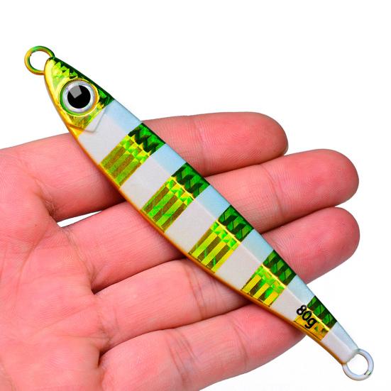 14/40/80g Fishing Bait 3D Simulated Fisheye Sharp Hook Luminous Angling Metal Saltwater Glow-in-the-dark Bionic Artificial Bait Outdoor Fishing