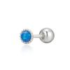 925 Silver Del Luna Opal Piercing W