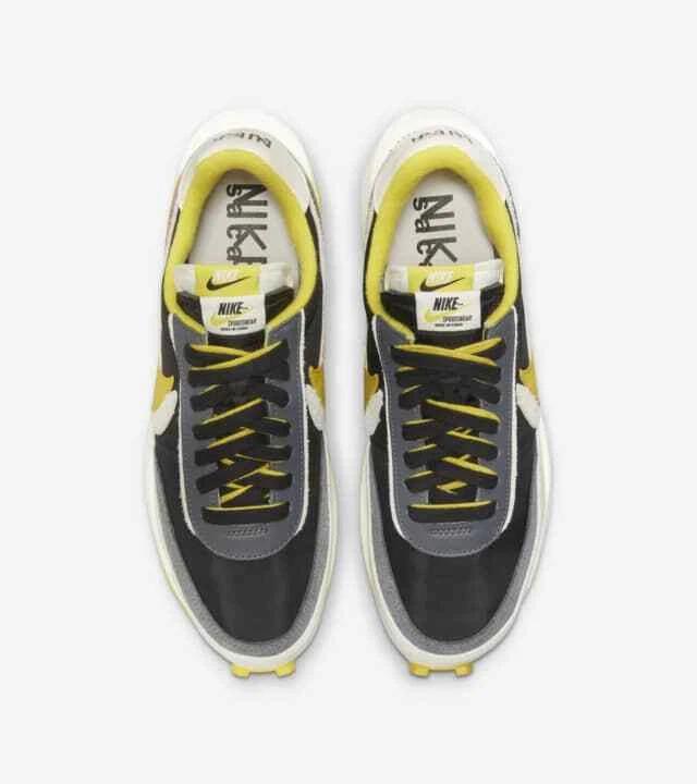 DJ4877-001 UNDERCOVER Sacai Nike LD Waffle Black Sail-Dark Grey-Bright Citron