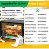 W11724411 W10909479 Oven Microwave Grill Support for KitchenAid Jenn-Air Whirlpool, Replacement Parts W10288008 Microwave Support Bracket, Durable