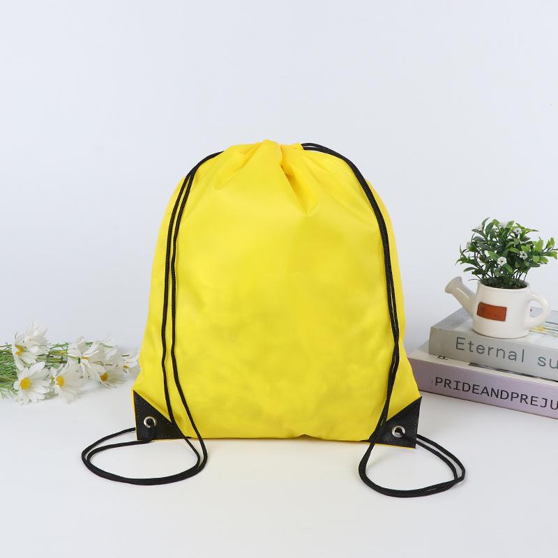 Blank Polyester Drawstring Bag for Marathons: Customizable Sports and Event Backpack