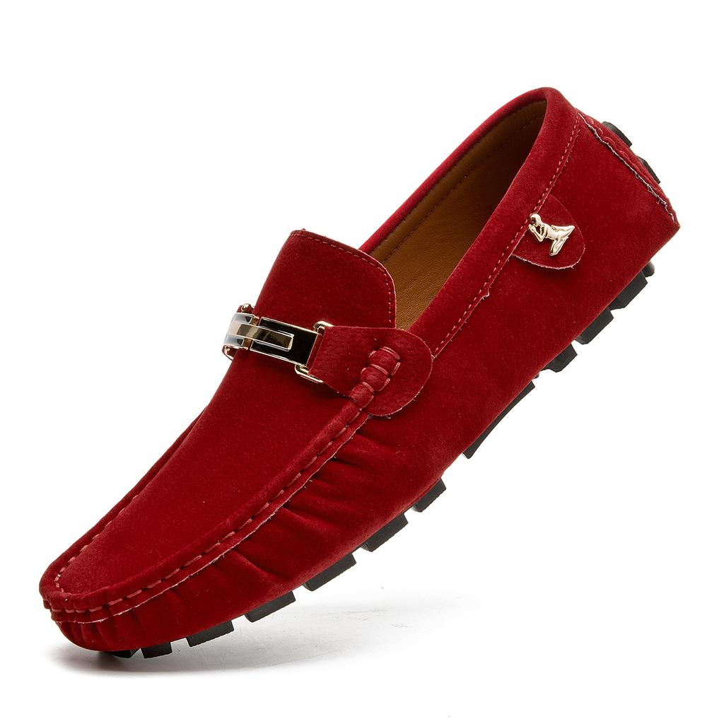 Scarpe da Uomo in Pelle Scamosciata Taglia Grande 50 Mocassini Comode Scarpe Casual Unisex Scarpe da Guida Mocassini Scarpe Piatte Calzature da Uomo