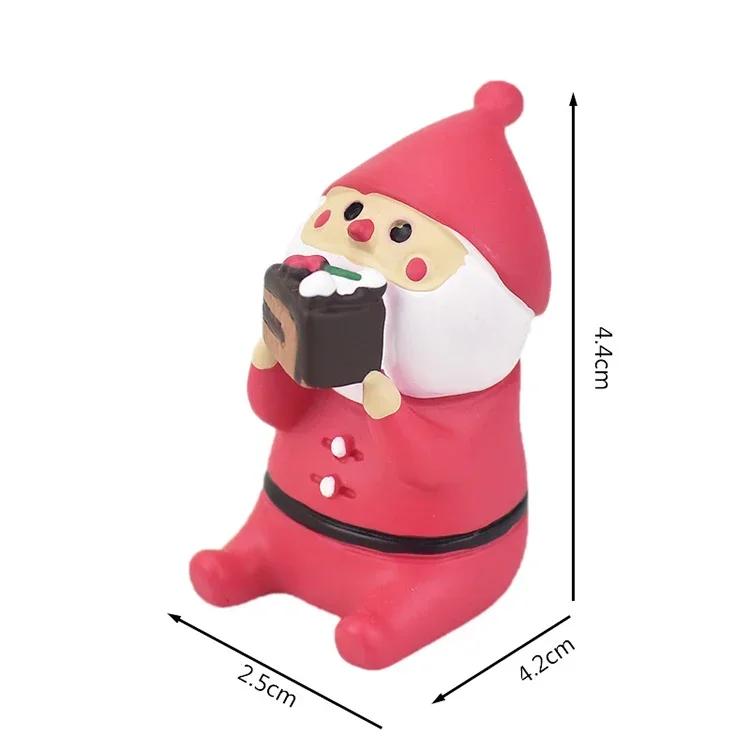 1pc Scene Decoration Christmas Series Bookshelf Decorationt Collectible Home Decoration Garden Resin Craft Toy Bonsai Ornaments