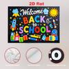 Back To School Photo Booth Backdrop, Chalkboard Classroom Welcome Decor