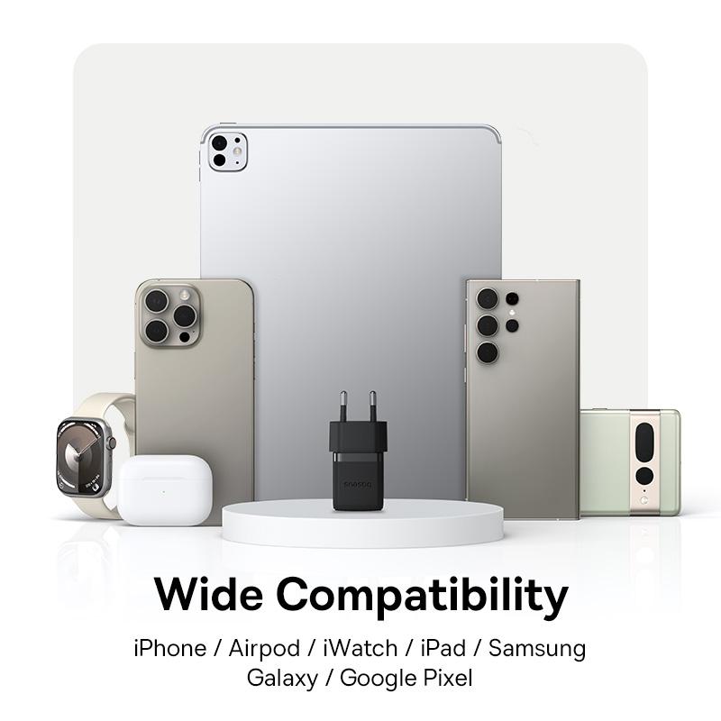 BASEUS Palm Fast Charger 30W Type-C Single Port EU Plug Wall Charging Adapter with 60W Type-C Cable