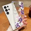 Little Flower Pattern Clear Phone Case For Samsung Galaxy S26 S25 S24 S23 Ultra S22 Plus S21 S24 S25 FE Shockproof Soft Cover