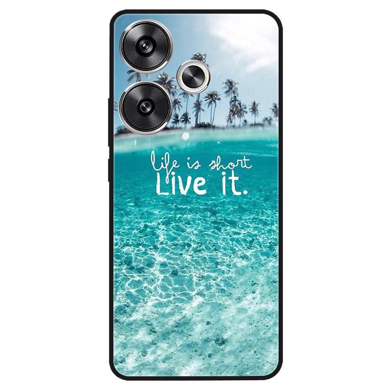 For Xiaomi Poco M6 4G Case Shockproof Soft Silicone TPU Bumper for Poco M6 4G Cover PocoM6 4G 2024 Lovely Luxury Cartoon Fundas