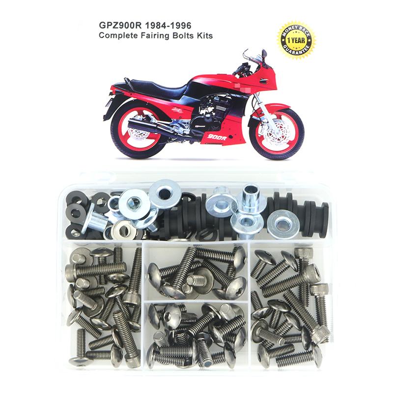 Fit For Kawasaki GPZ900R 1984-1996 Full Fairing Kit Motorcycle Steel Screws Nuts Fairing Clips GPZ 900R