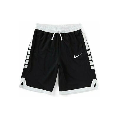 Elite Atmungsaktive, gerade Basketball-Shorts mit mittlerer Taille für Herren, Unterteile Schwarz AJ3904-010