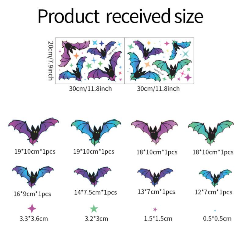 

Светящиеся наклейки на стену в виде летучих мышей, светящиеся в темноте, настенные наклейки, мультяшные милые наклейки для детской комнаты мальчика, гостиной, декора