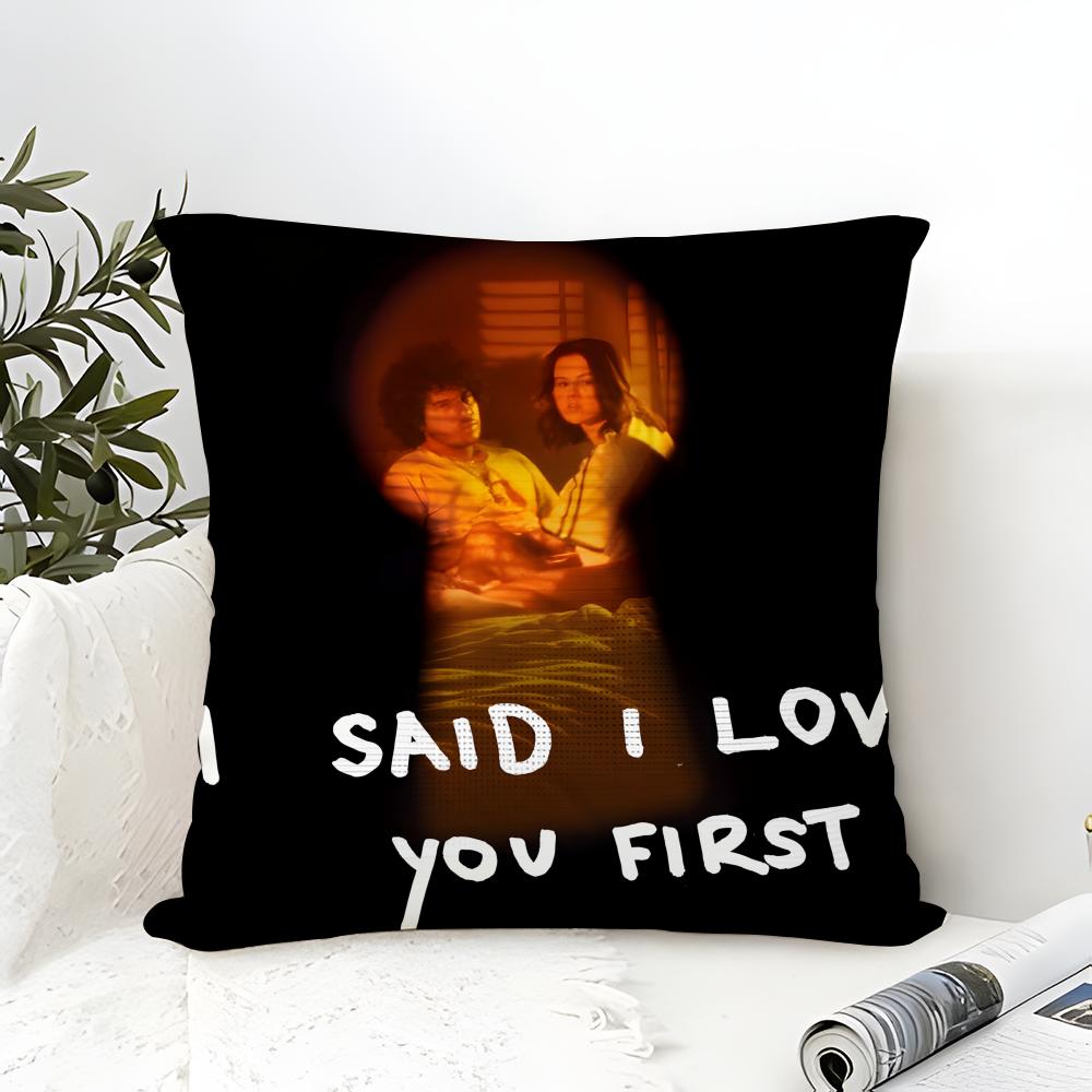 Pillow Case Cotton Linen Fabric Square Zipper Pillowcase Home Decorative Living Room Singer Music S-Selena Gomez 2