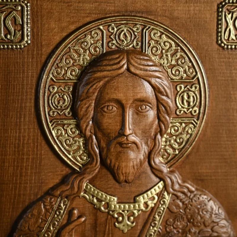 Religious 35cm Orthodox Icon Jesus Statue, Saint Plaque Ornaments, Church Interior Home Wall Decor