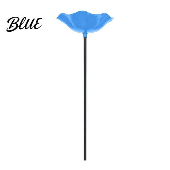 Bird Bath Stake Handmade Flower Garden Ground Insert Bee Butterfly Watering Station Decorative Pollinator Drinking Bowl for Outdoor Yard Lawn Decor