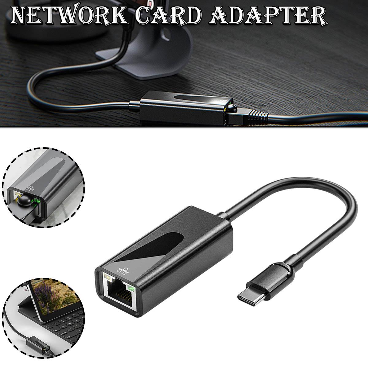 

PDTO Новый 1 шт. Кабель-адаптер USB-C/TYPE-C к RJ45 Gigabit Ethernet LAN, 1000 Мбит/с