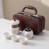 Elegant Portable Ceramic Kung Fu Tea Set