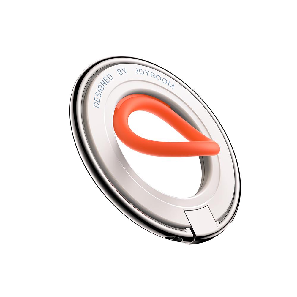 Magnetic phone holder MagSafe ring for finger orange