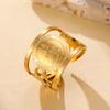 Dawapara Saint Dymphna Women Ring Adjustable Religious Protector Ring Prayer Blessing Stainless Steel Jewelry Christmas Gift