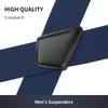 5cm Wide X-Type Suspenders Solid Color Elastic Pants Braces Simple Adjustable Suspenders  Business