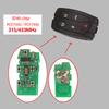 5 Buttons 315Mhz /433 Mhz ID46 PCF7943/PCF7945A Chip Car Key Remote Fob Circuit Board for Land Rover Freelander 2 Freelander2