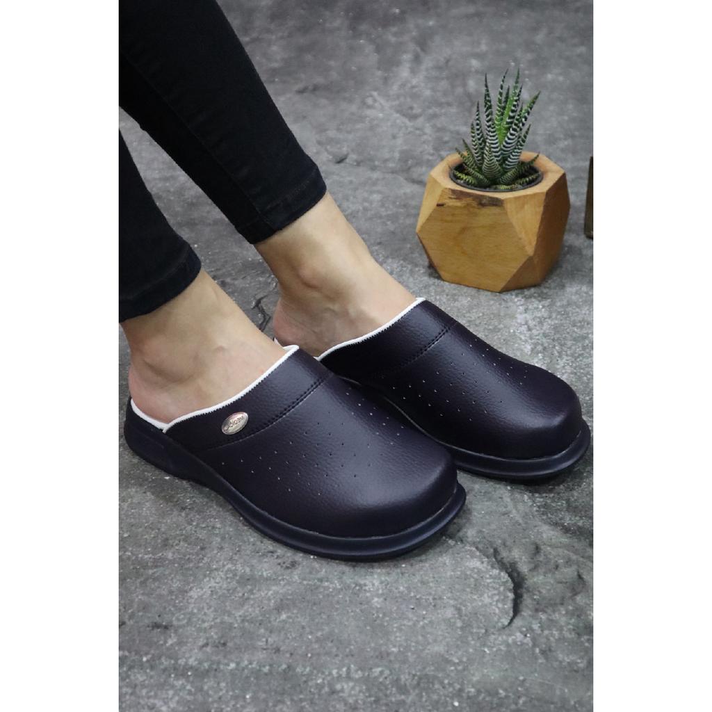 Navy Blue Orthopedic Sabo Doctor Nurse Cook Slippers