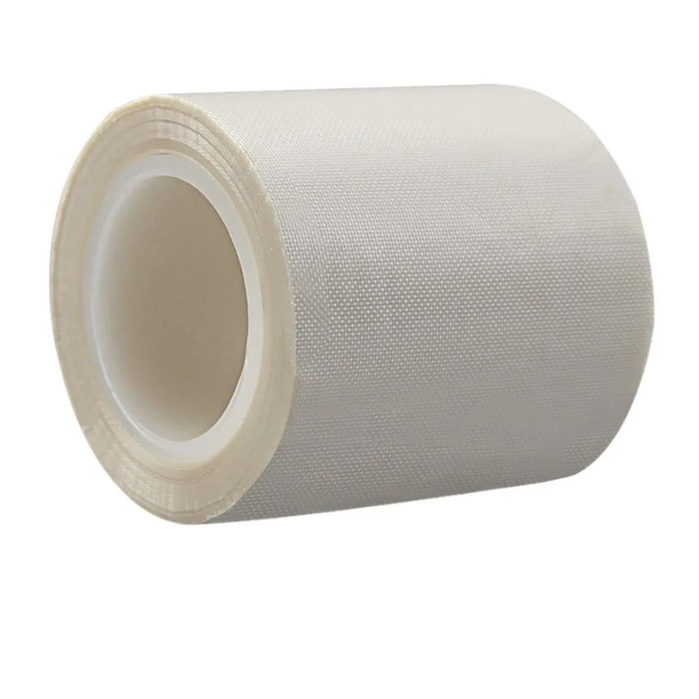 10m/Roll High Temperature PTFE Tape Wear Resistant Insulated Cloth Tape Waterproof Durable Fiberglass Adhesive Tape