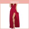 Elegante Abito Estivo Sexy da Donna Senza Schiena Scollatura Profonda Spalline Sottili per Matrimoni