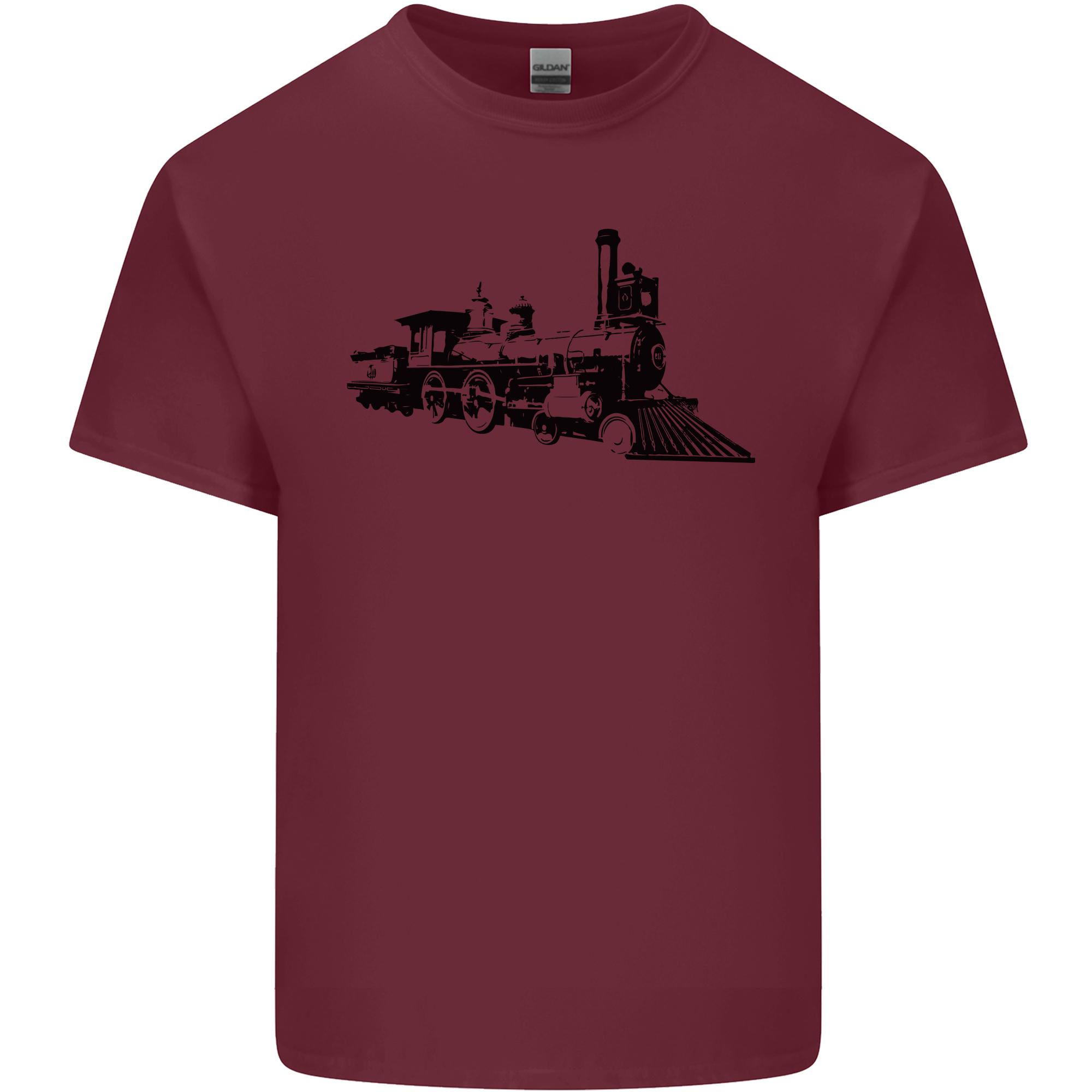Trains Locomotive Steam Engine Trainspotting Unisexs Light Cotton TShirt S