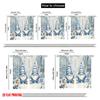 2pcs,2D Plane Printing Curtain Fabric Cute Gnomes Christmas Snow Winter (2) Versatile Fabric (without Rod) Holiday Perfect for