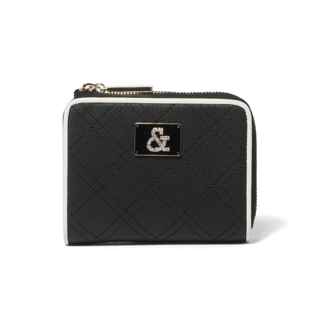 

Pinky Diane Classic Quilted Zipper Wallet & Women s L-Shaped Bi-Fold (PDLWJAS3) чорний