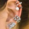 9 bucăți/set boem retro strasuri perle artificiale urechi manșete set de cercei cadou