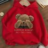 Girls' Casual Fashion Autumn Winter Long Sleeve Hooded Sweatshirt, Comfortable Loose Fit Sports Hooded Print Sweatshirt