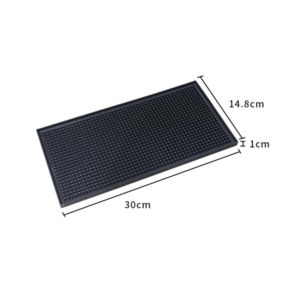 Silicone Non-Slip Drain Pad Deep Grooves Drying Mat Kitchen Bar Tableware Draining Tray Anti-Slip Placemat for Fruits Vegetables