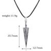 Anime Hollow Knight Pure Nail Sword Bone Pendant Necklace Fashion Geometry Rope Chain Choker Necklace for Women Men Cool Jewelry