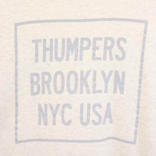 THUMPERS Back Print Long Sleeve Sweat M Japanese-made Sweatshirt Men's Used