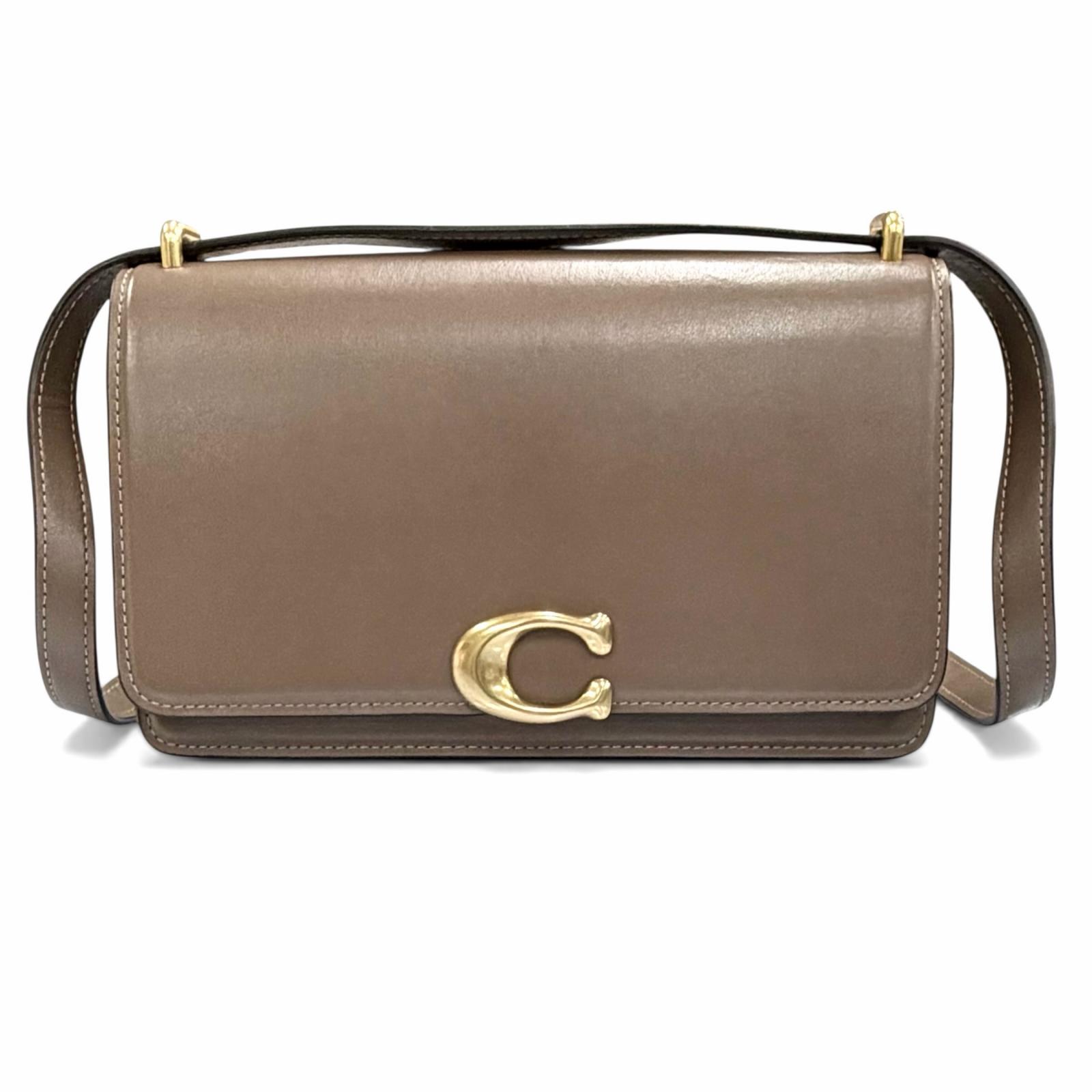 Excellent COACH Shoulder Bag Bandit Brown leather Women CC416 Used