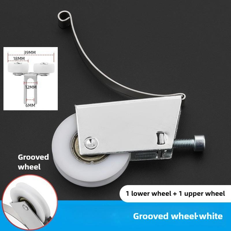Slider Door Wheels Silent Sliding Door Wheels Single and Double Concave and Convex Nylon Wheels for Cabinet Sliding