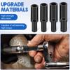 16/8 Stück Gewindebohrer-Steckschlüsselsatz 1/4" und 3/8" Antrieb Gewindebohrer-Steckschlüssel mit Halter Steckschlüssel-Adapter-Satz für neue Gewindebohrungen oder Reparatur alter Gewinde