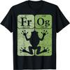 Frog Periodic Table Elements Herpetologist Frog Lover Retro T-Shirt