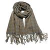 New Retro Plaid Scarf for Women Winter High End All Match Atmosphere Solid Color Imitation Cashmere Scarf Shawl