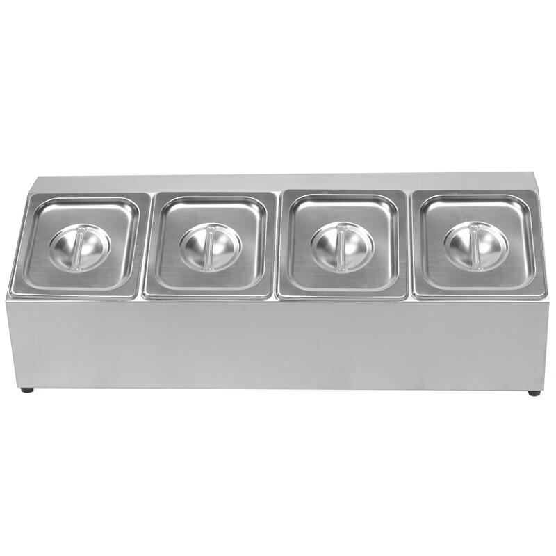Stainless Steel 4-Compartment Countertop Storage Rack