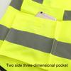 Warnweste mit hoher Sichtbarkeit und mehreren Taschen, Sicherheitsstrickgewebe, reflektierende Weste, Kleidung