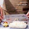 JINGRX Disposable 3-Compartment Meal Prep Containers with Lids