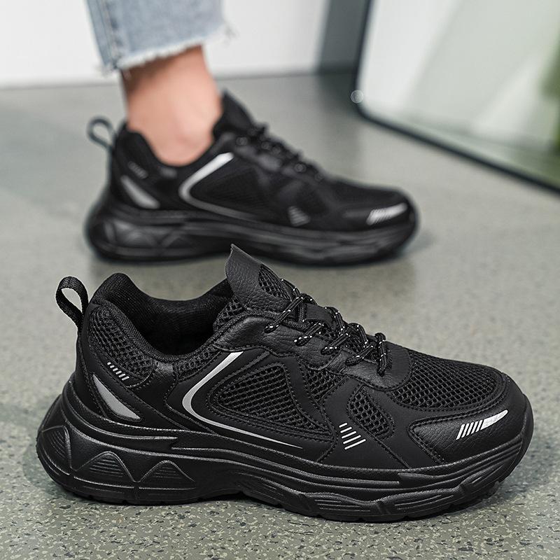 

Large size spring and summer mesh platform couple dad shoes fashionable breathable moving shoes casual shoes 48
