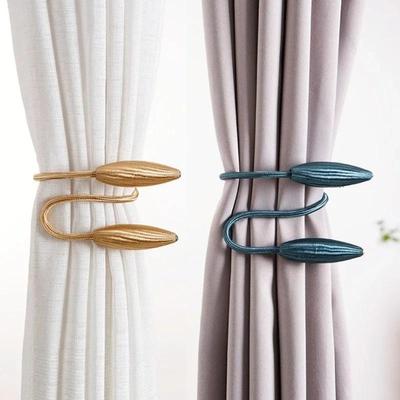 Household Convenience Curtain Buckle Metal Simple Curtain Strap Punching-free Installation Tying Rope Buckle Curtain Tying Rope