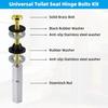 2Pcs Stainless Steel Toilet Seat Bolts Kit Rust Resistant Toilet Seat Screws  Bathroom Toilet Repair