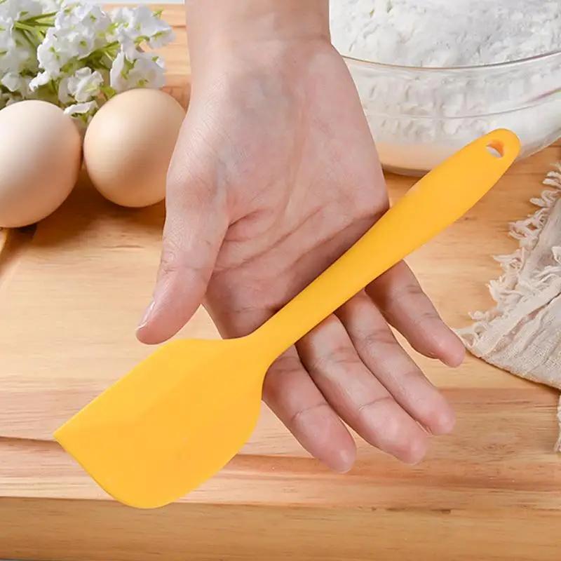 21cm Nonstick Silicone Spatula Cream Butter Cake Spatula Mixing Batter Scraper Baking Scraper Mixer Heat-Resistant Cooking Tool