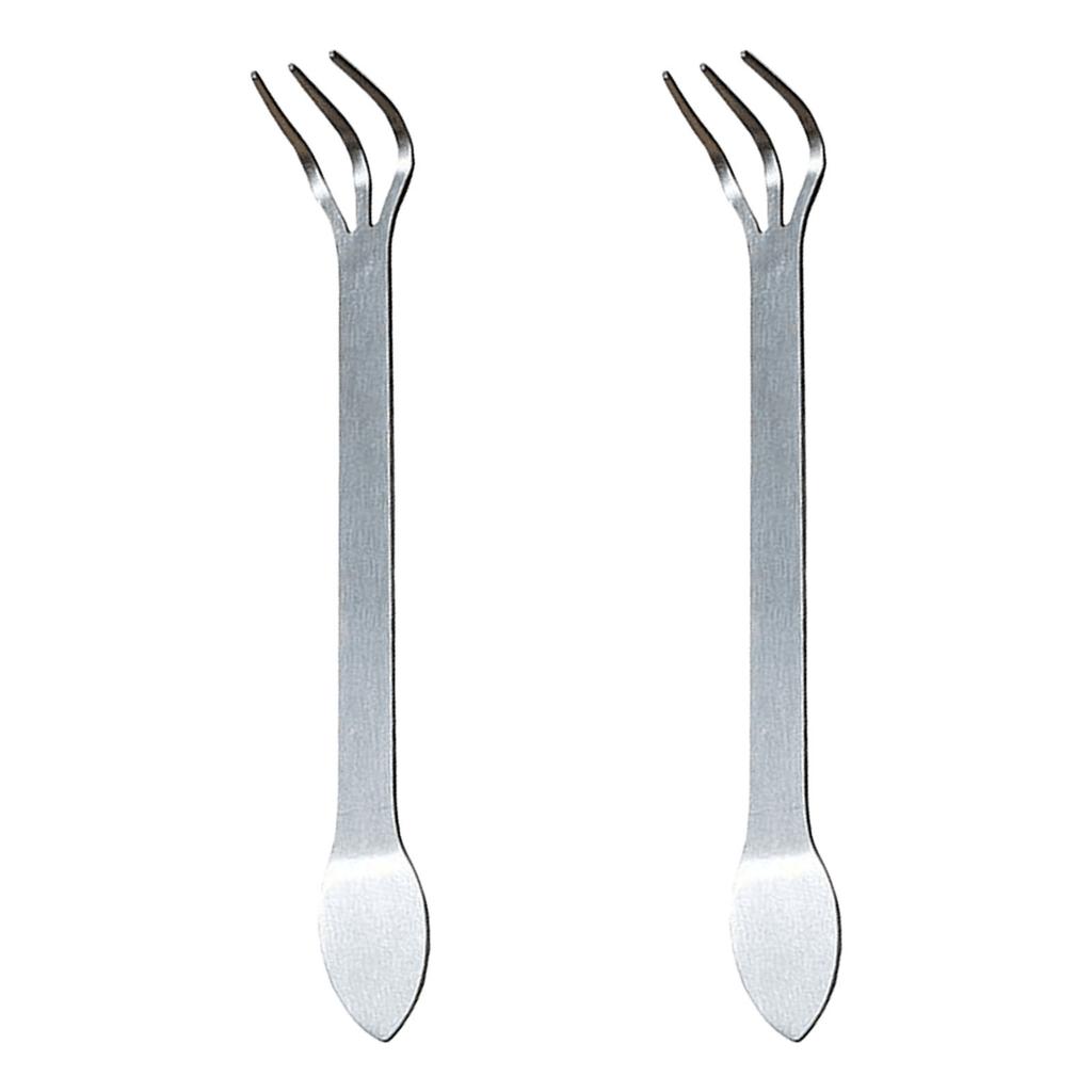 1/2Pcs Multifunctional Stainless Steel Bonsai Rakes 3 Prong Root Rakes for Soil Loosening and Transplanting Garden Tool