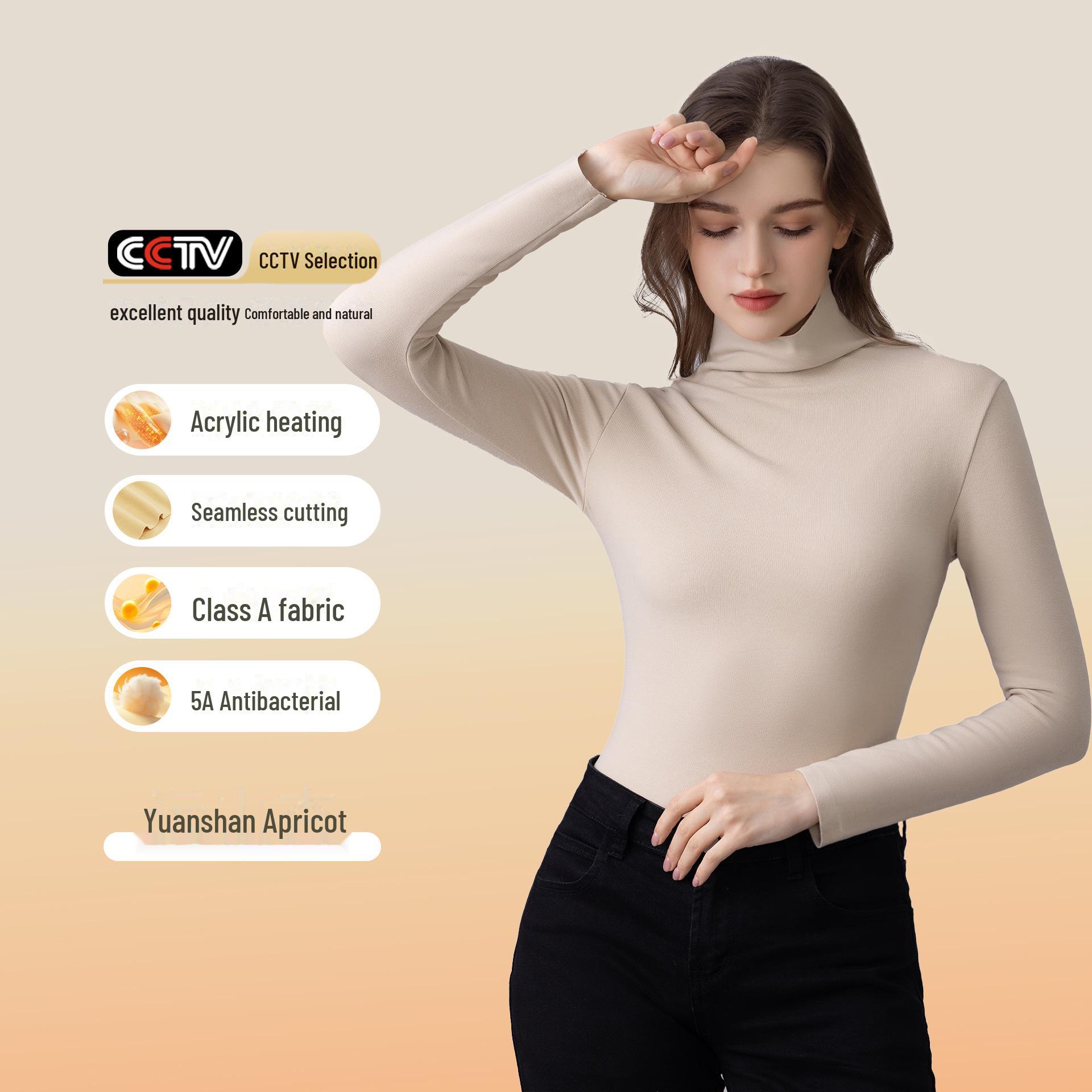 

Women s German Velvet Half-Turtleneck Shirt: Pile Collar, Thermal Innerwear, High-End Base Layer. XL (130-150 lbs)