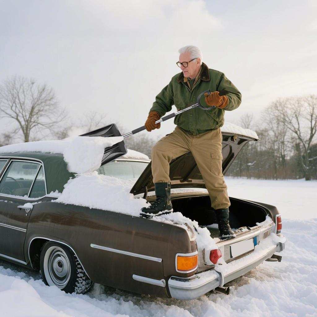 Snow Brush For Car Snow Windshield Scraper Automotive Exterior Accessories For Suv Driveway Roof Garage Parking Lot Roadside